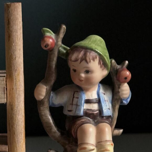 5" Apple Tree Boy & Apple Tree Girl Bookends Pair 252 1964 TMK3 Hummel Goebel C1 - Picture 11 of 15